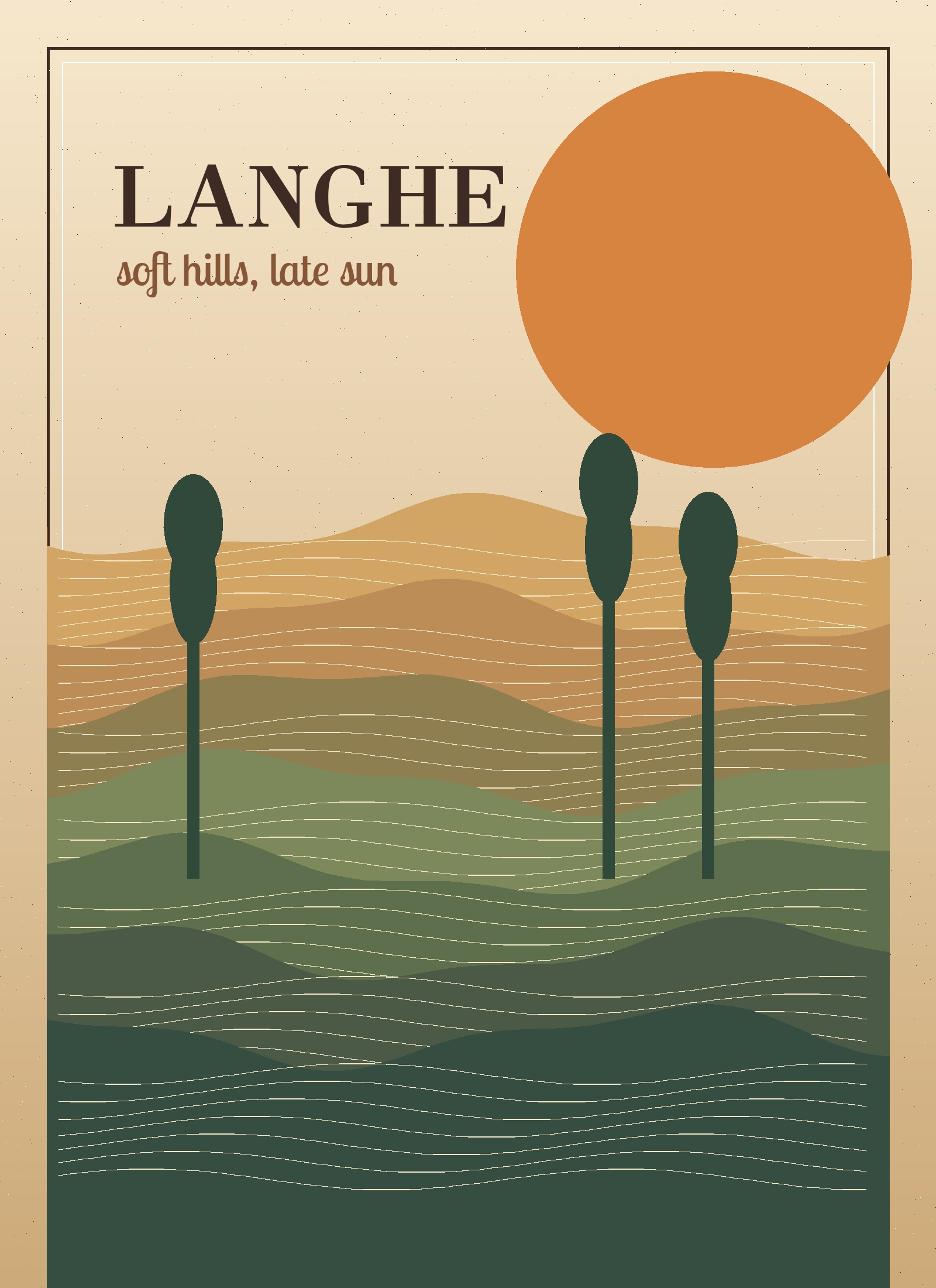 Tramonto nelle Langhe