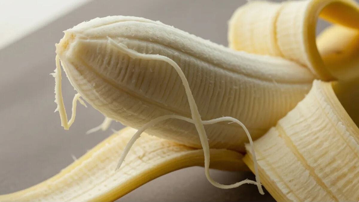 Come si chiamano i fili della banana e perché vale la pena mangiarli