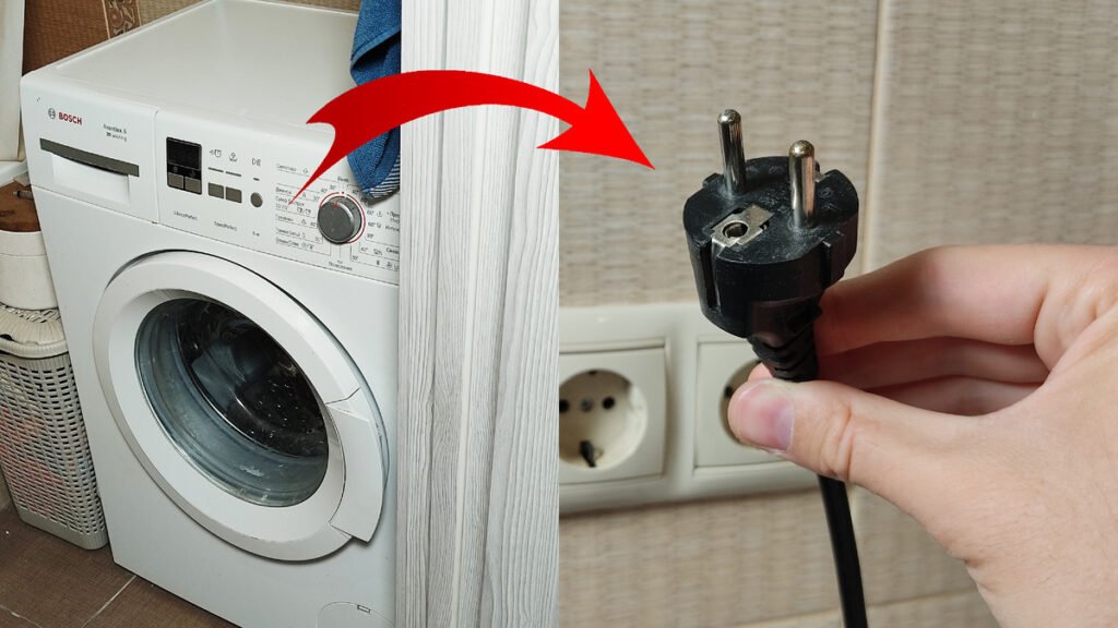 Lasciare la lavatrice collegata alla presa Gli elettricisti spiegano cosa può succedere