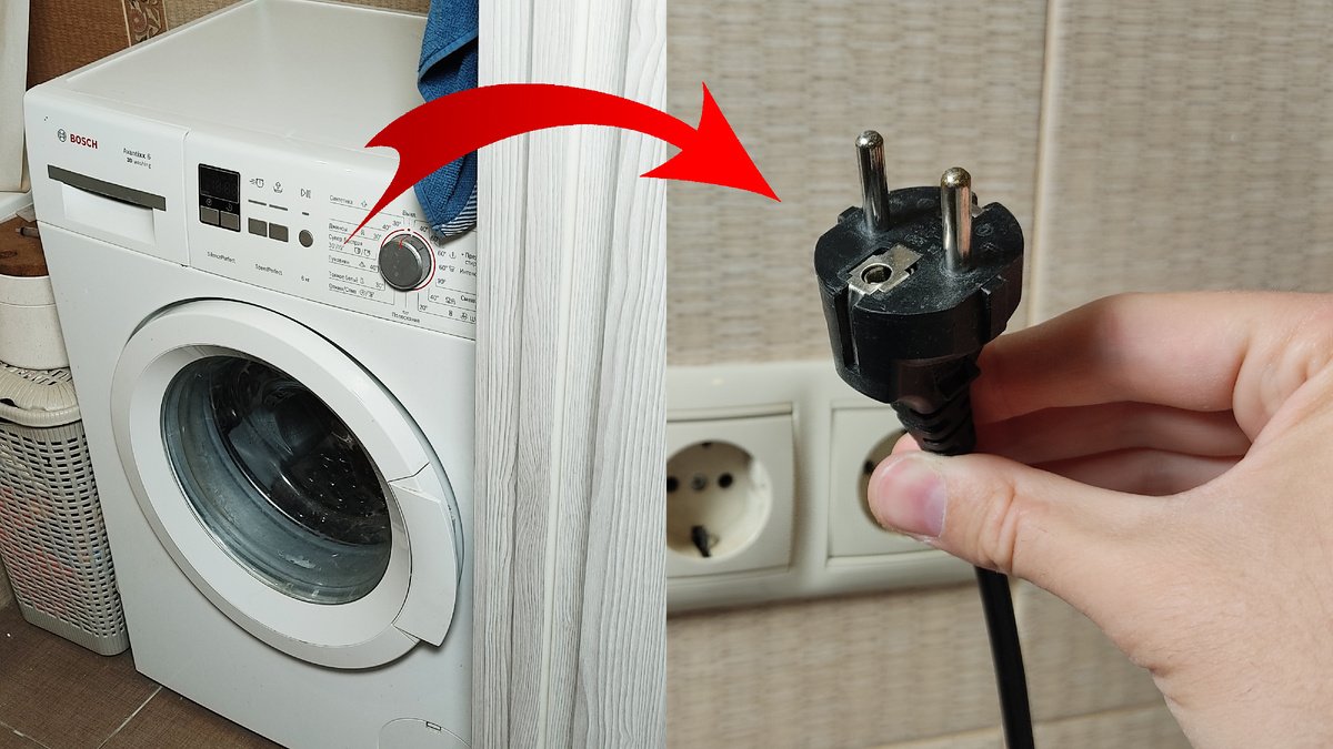 Lasciare la lavatrice collegata alla presa Gli elettricisti spiegano cosa può succedere