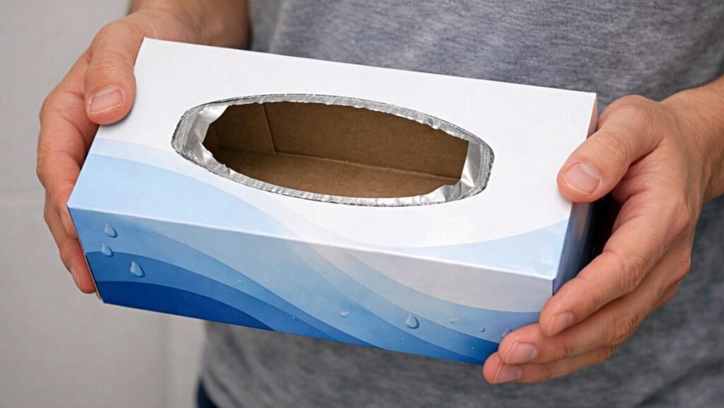 Non buttate la scatola dei fazzoletti, provate a metterla “qui” perché non l’ho saputo prima